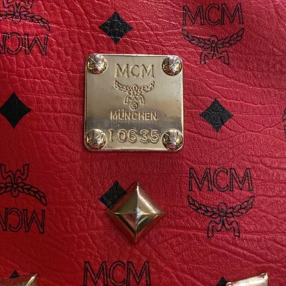 MCM Visetos Stark Red Backpack (Large) - Picture 3 of 16